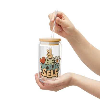 Be yourself always clear glass bottles