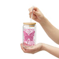 Keep flaying, stay positive glass cup