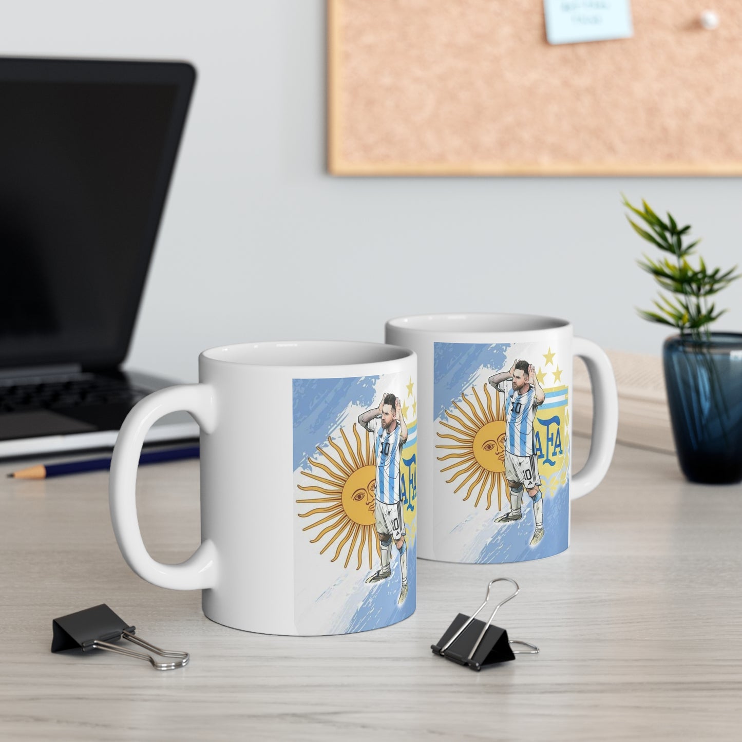 Celebrate Messi’s Greatest Moments – Premium White Mug