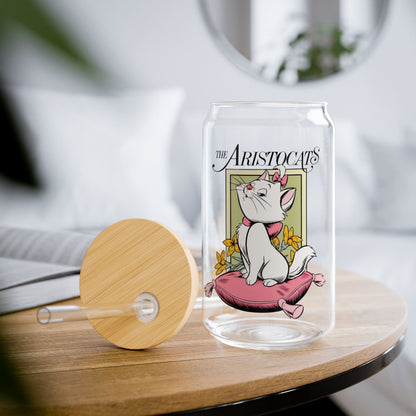 Vintage cat lovers special clear glass bottles