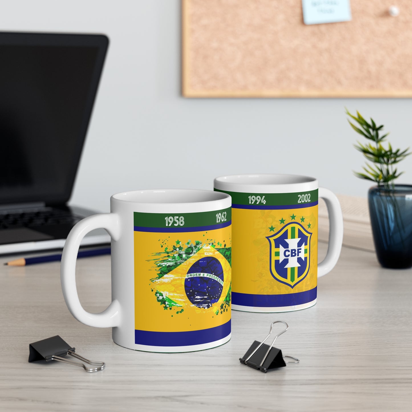 Feel the Glory of Every Goal: The Ultimate Brazil Commemorative Mug