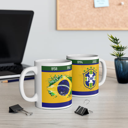 Feel the Glory of Every Goal: The Ultimate Brazil Commemorative Mug