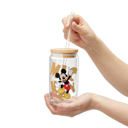 Vintage Mickey Style Libbey Glass Cup – Iconic Cartoon Design