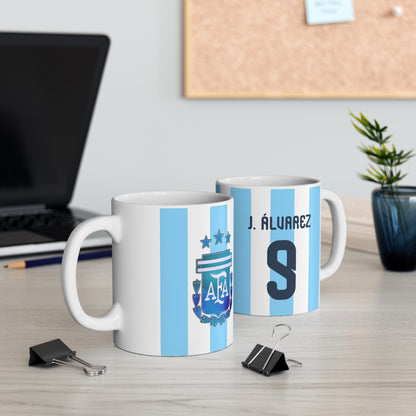 Argentina Player Style Mugs – Add Your Name, Feel the Glory