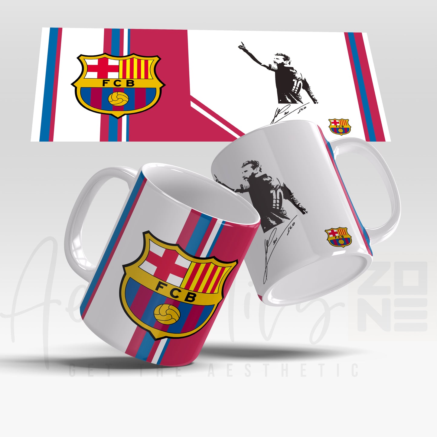 Lionel Messi Signature Edition White Glossy Mug