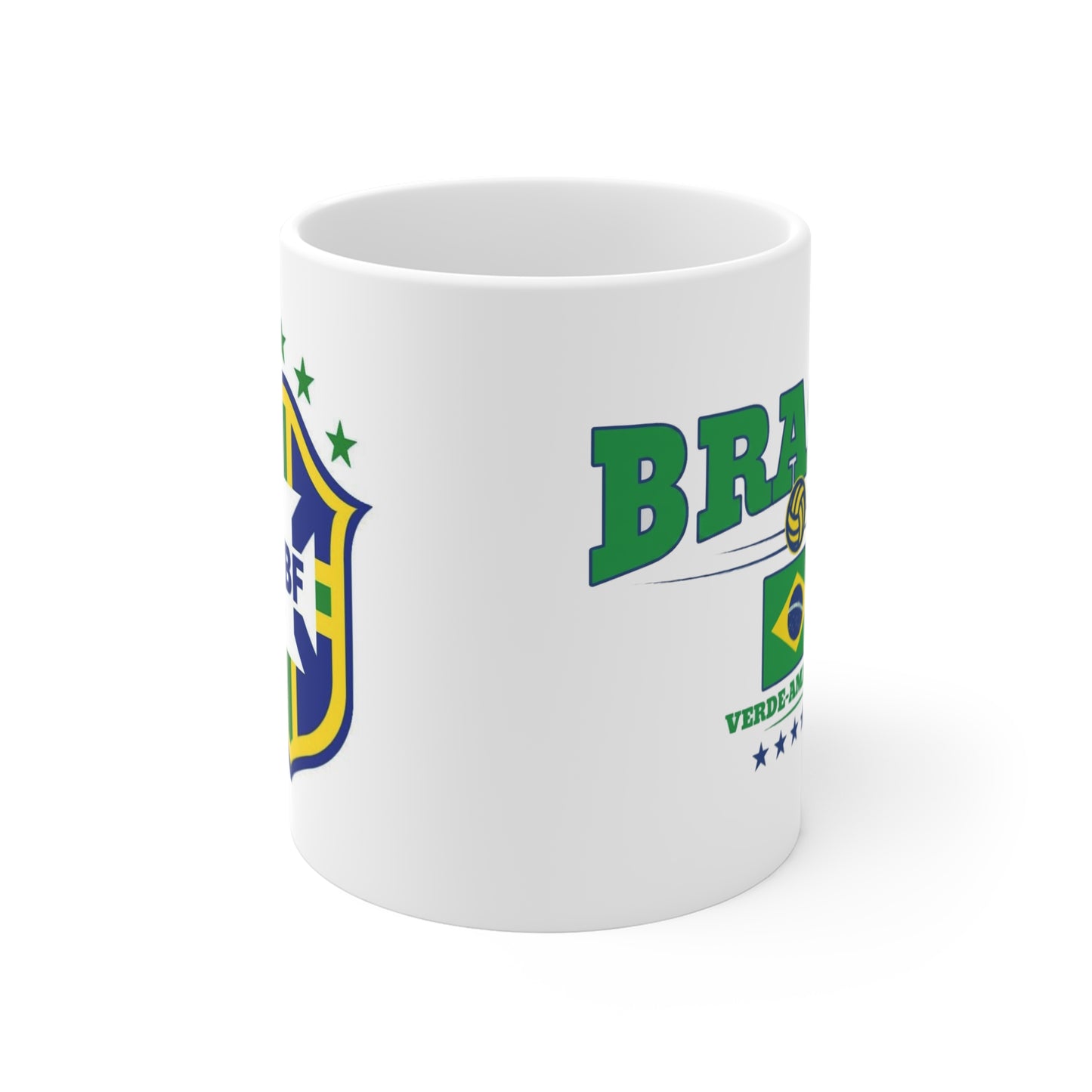 Brasil simple design White Mugs