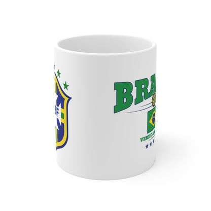 Brasil simple design White Mugs