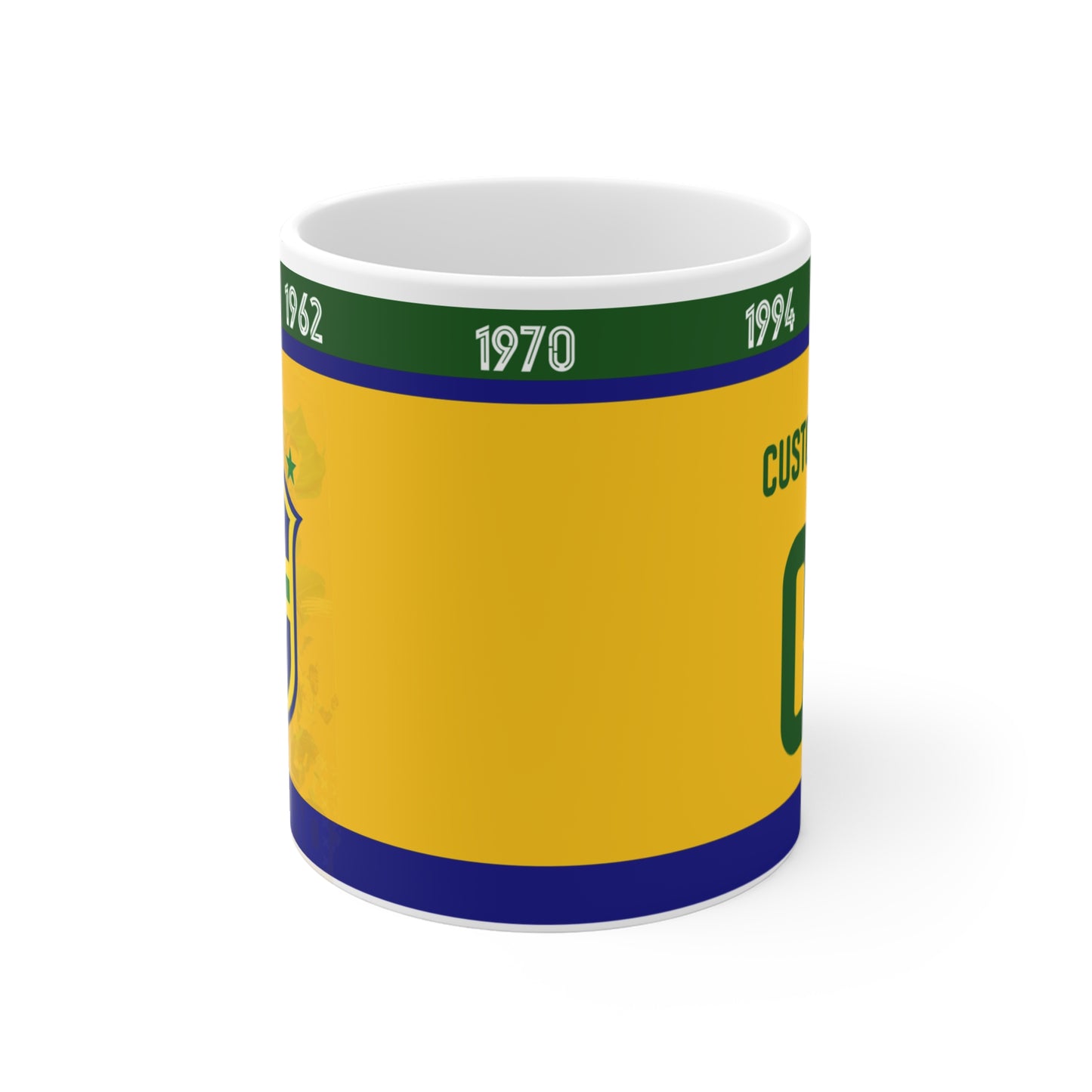 Brazil Player Style Mugs – Add Your Name, Feel the Glory