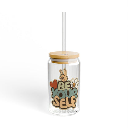 Be yourself always clear glass bottles