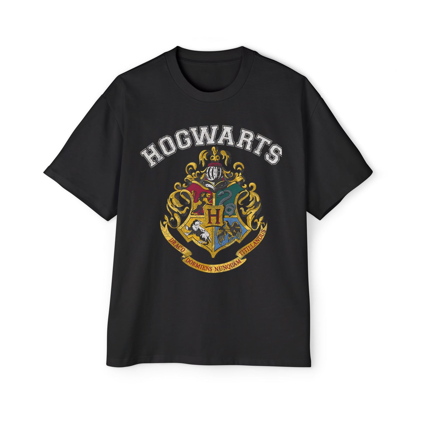 Hogwarts Pride – Text & Logo Acid Wash Tee