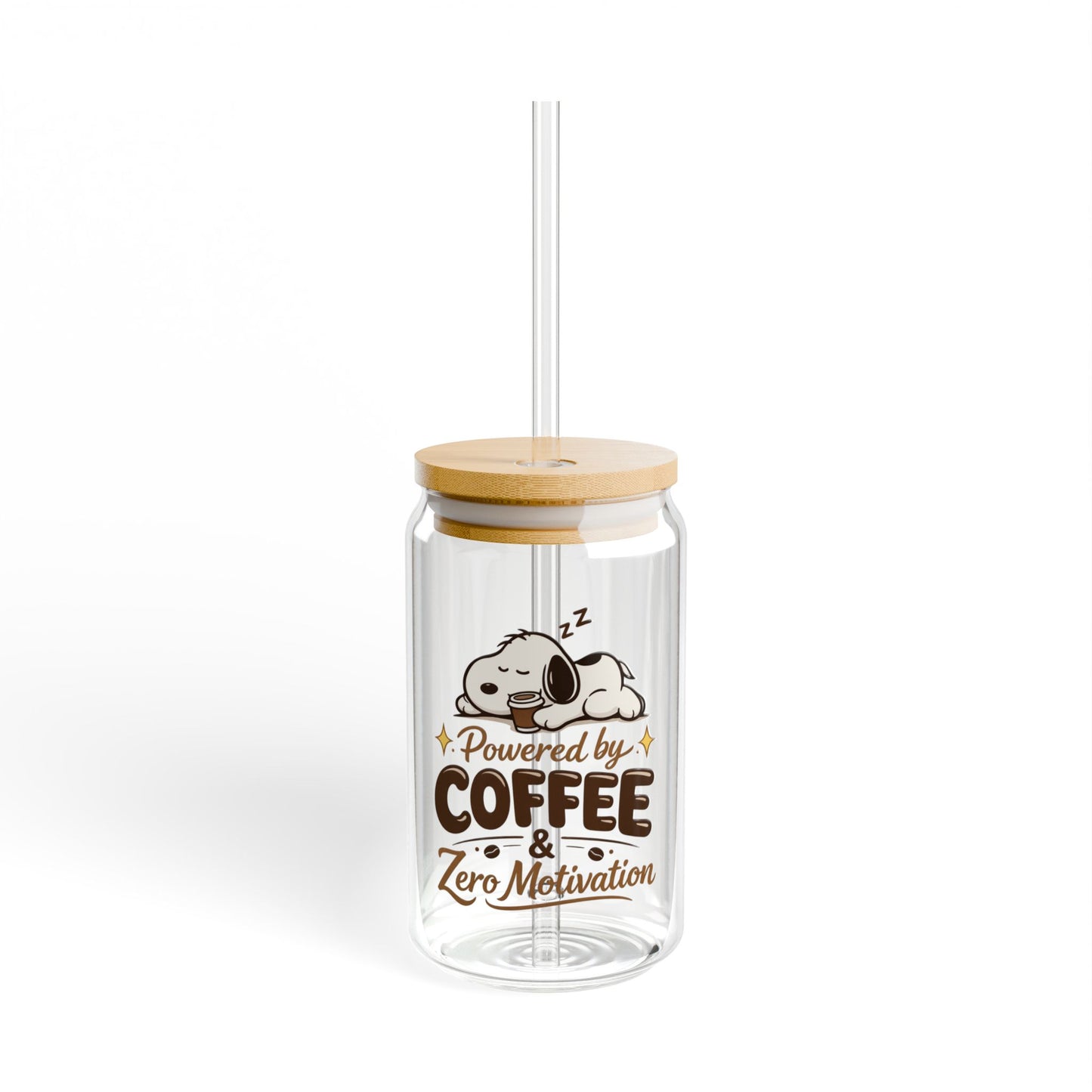 Coffee First, Motivation Later Clear Glass cup😉