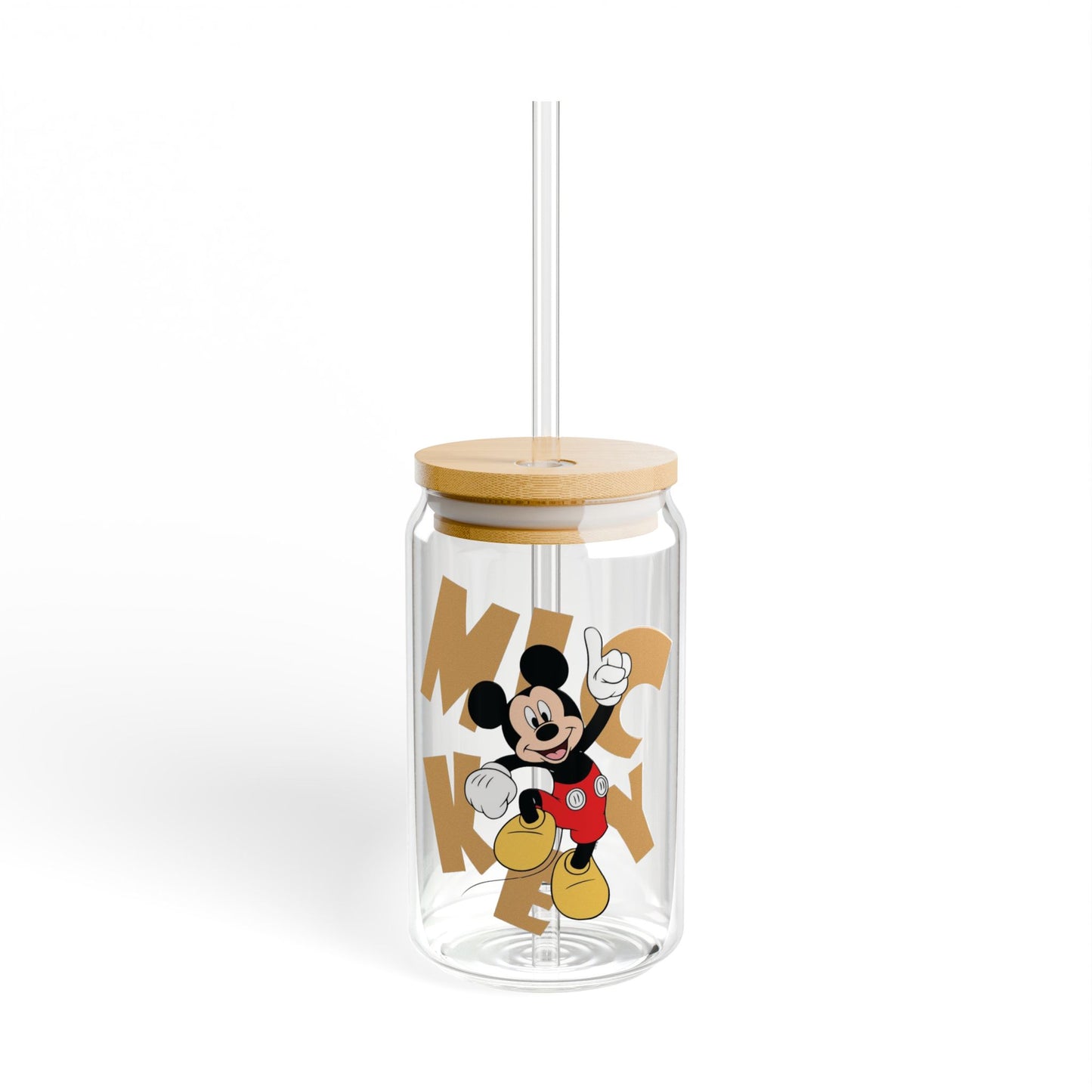 Vintage Mickey Style Libbey Glass Cup – Iconic Cartoon Design