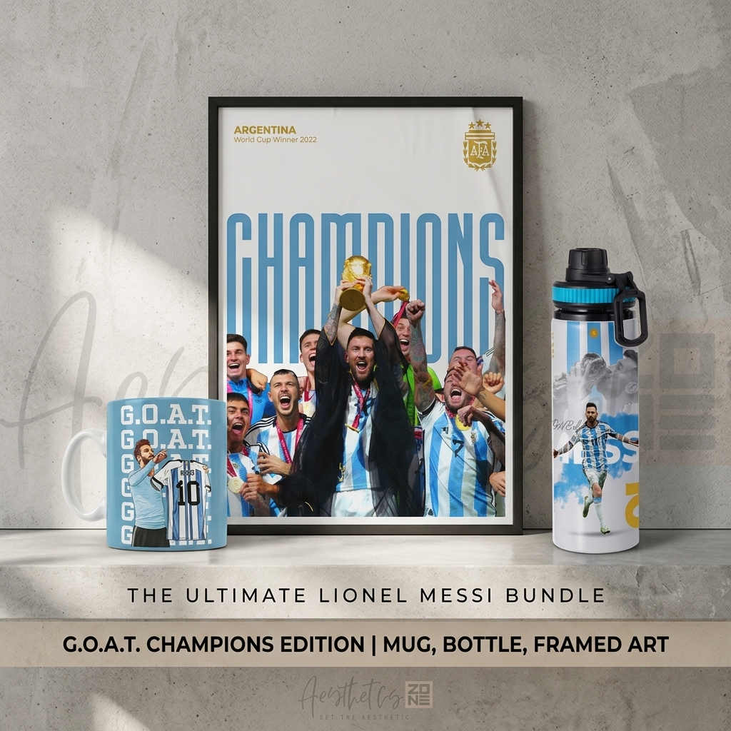 Messi World Cup Glory Bundle | Aesthetic Champion Collection 🐐🏆🇦🇷