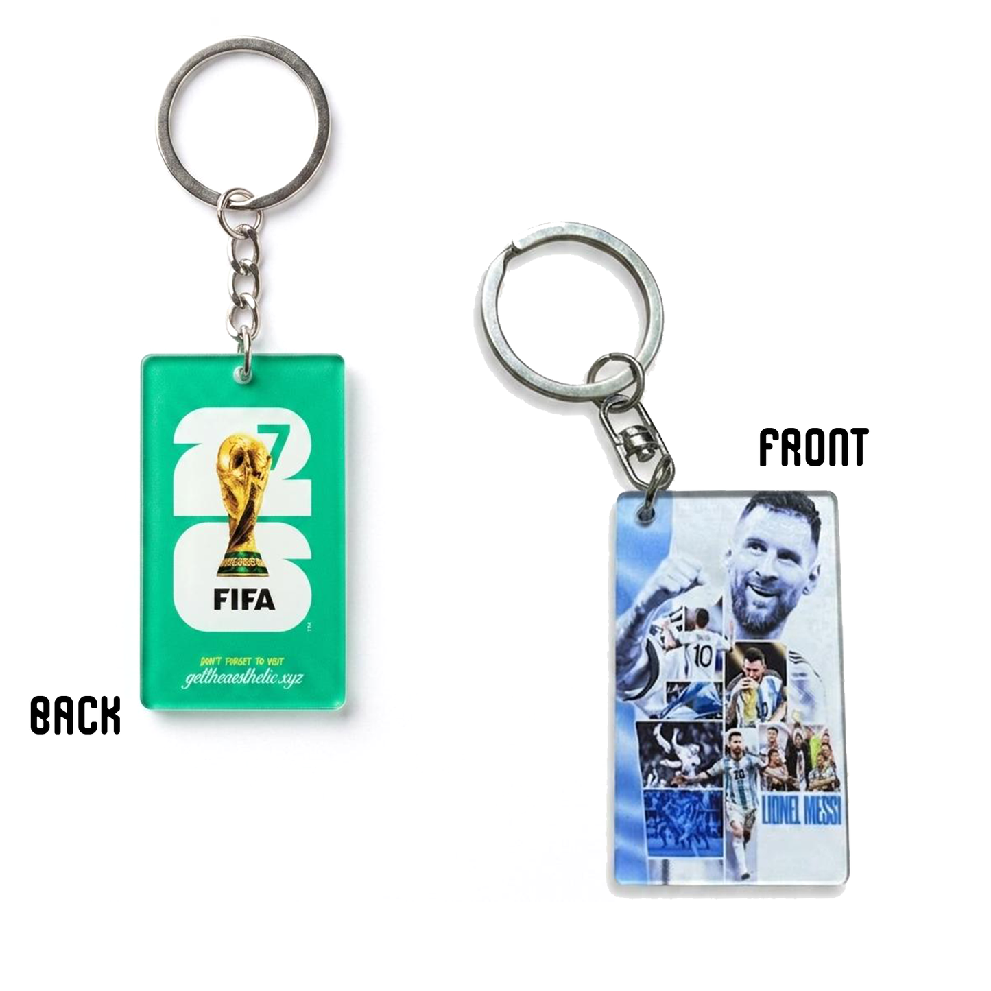 🐐 Iconic Backprint – Messi Edition Bottle with free key rings