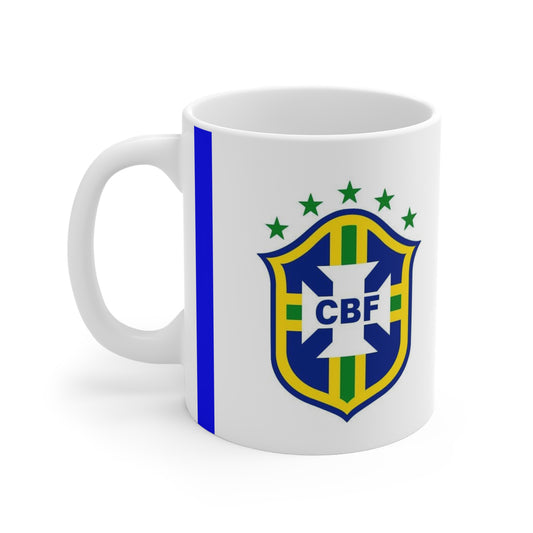 Brasil simple design White Mugs