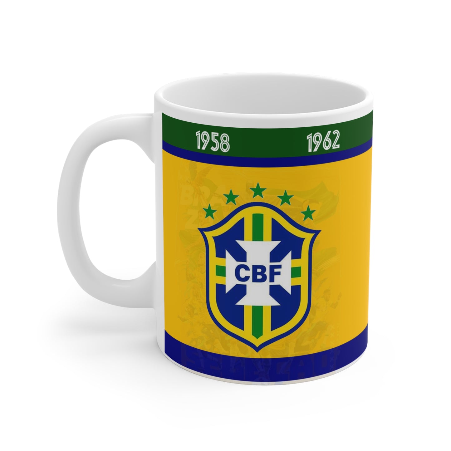 Brazil Player Style Mugs – Add Your Name, Feel the Glory