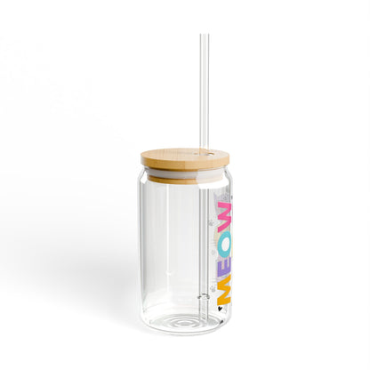 Meow cat mother's special glass cup