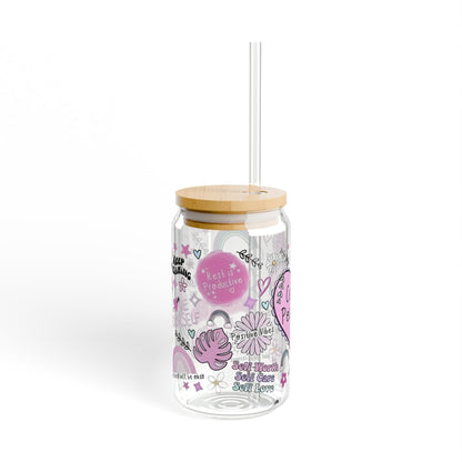 Cup of positivity Glass cup