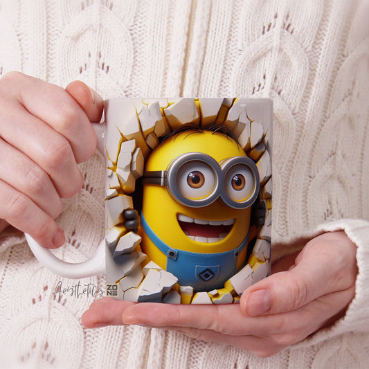 🍌 Minion 3D Mug – Sip, Smile & Go Bananas!