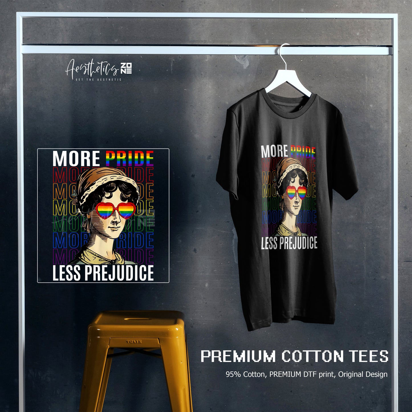 Pride Rainbow Graphic Tee – Outdoor Vibes Design
