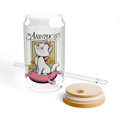 Vintage cat lovers special clear glass bottles
