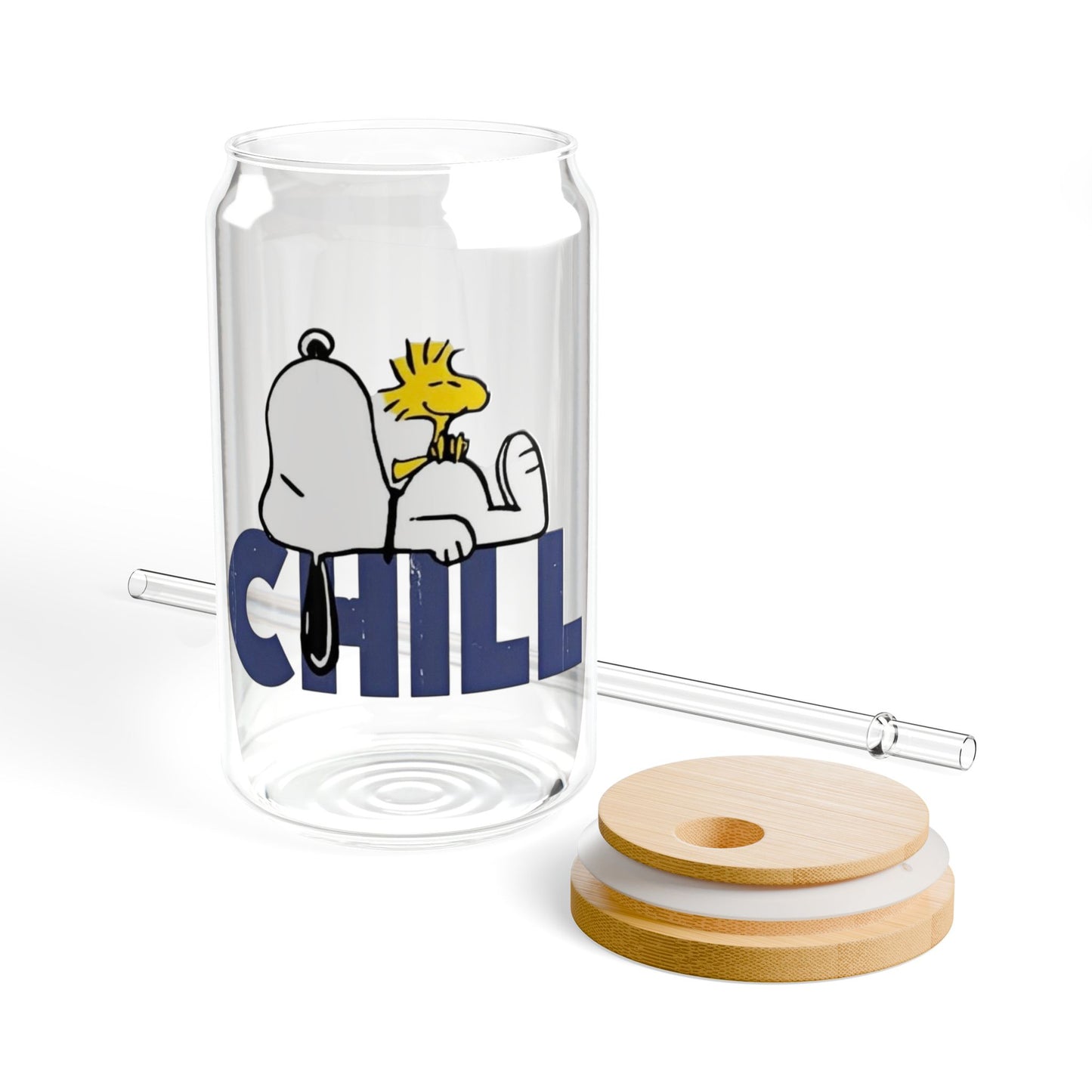 Just Chill with Good Vibes Libbey glass cup🐾✨