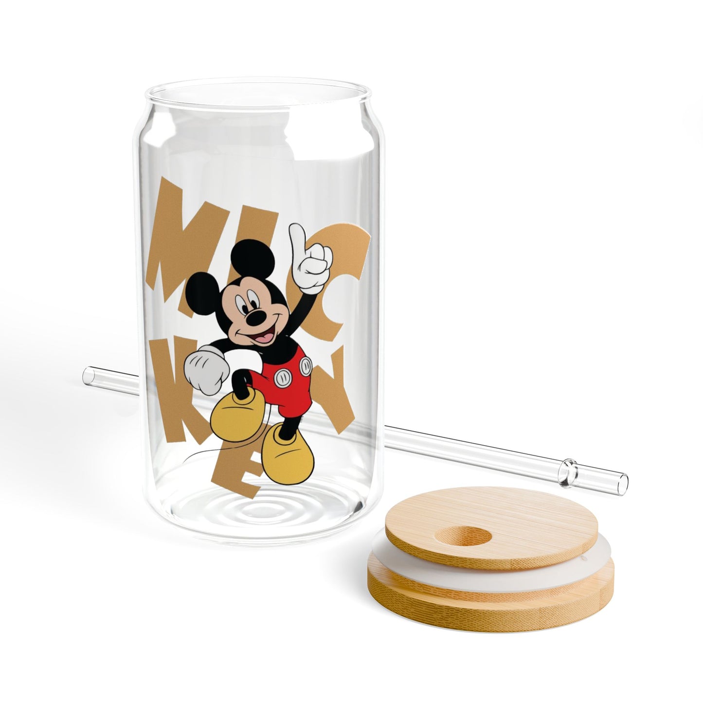 Vintage Mickey Style Libbey Glass Cup – Iconic Cartoon Design