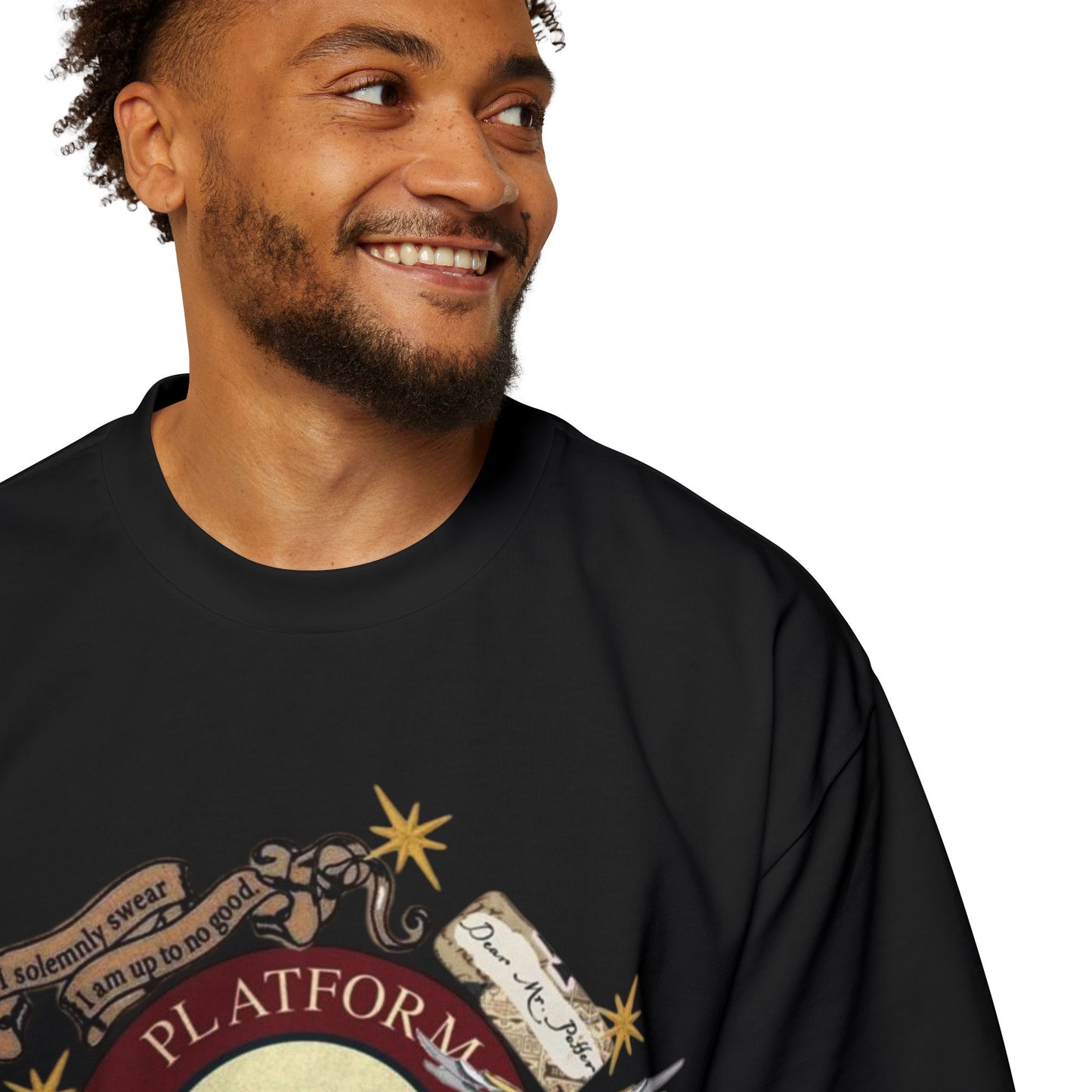 “All Aboard – Platform 9¾ Acid Wash Tee”