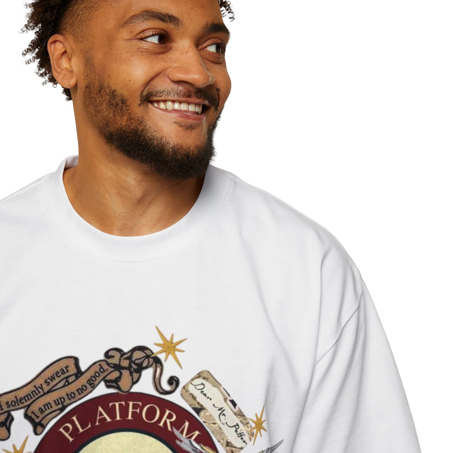 “All Aboard – Platform 9¾ Acid Wash Tee”