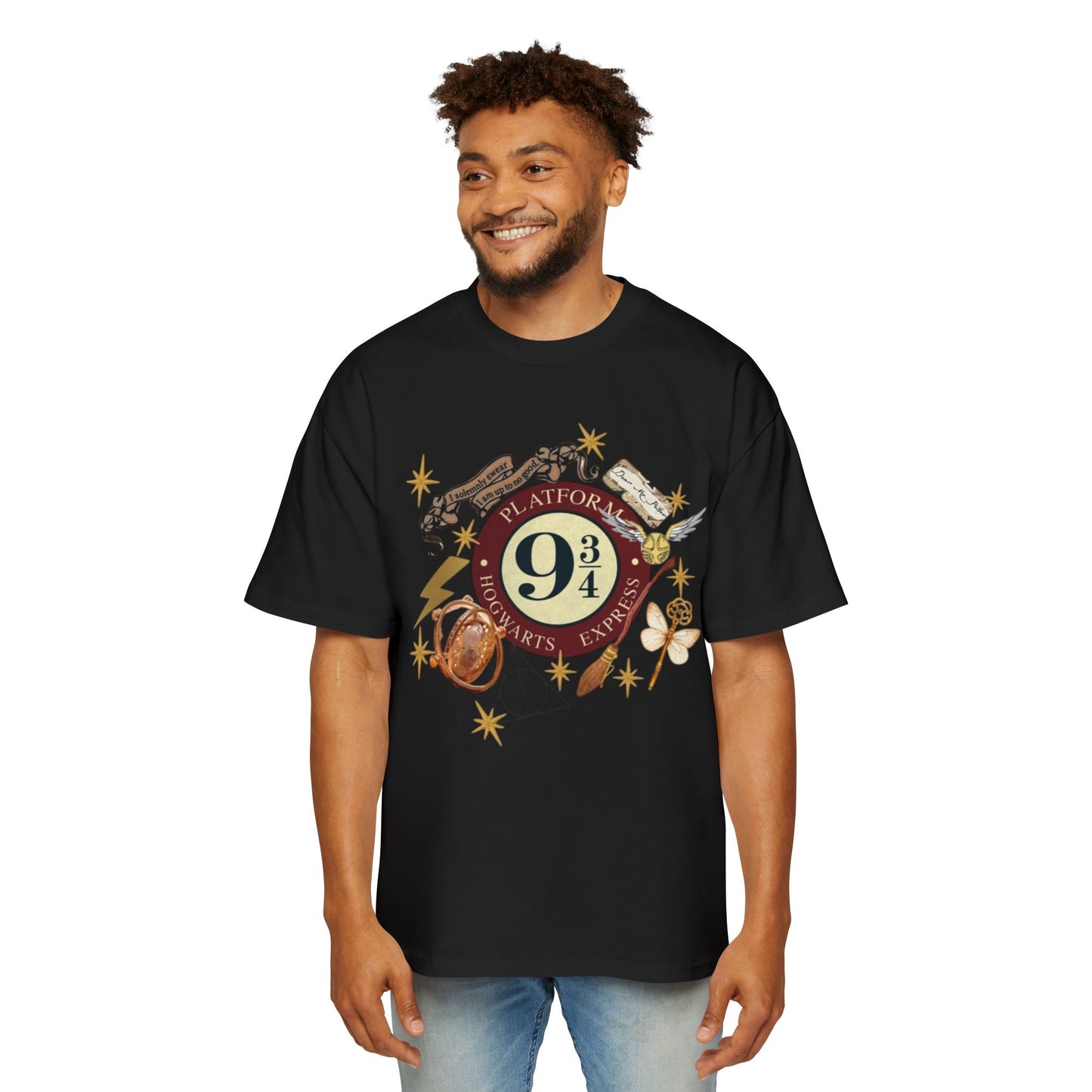 “All Aboard – Platform 9¾ Acid Wash Tee”