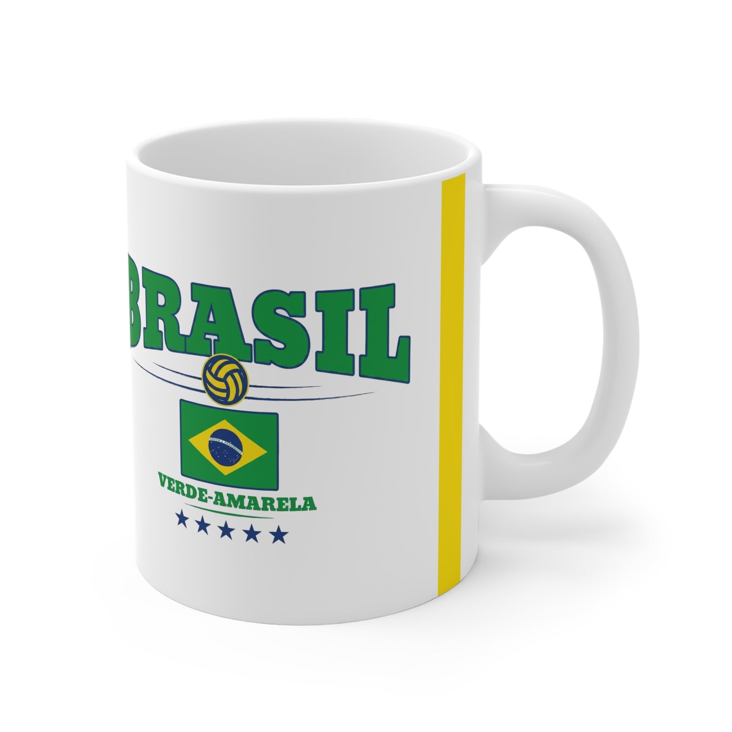 Brasil simple design White Mugs