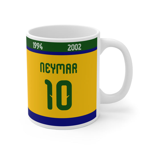 Brazil Player Style Mugs – Add Your Name, Feel the Glory