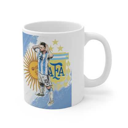 Celebrate Messi’s Greatest Moments – Premium White Mug