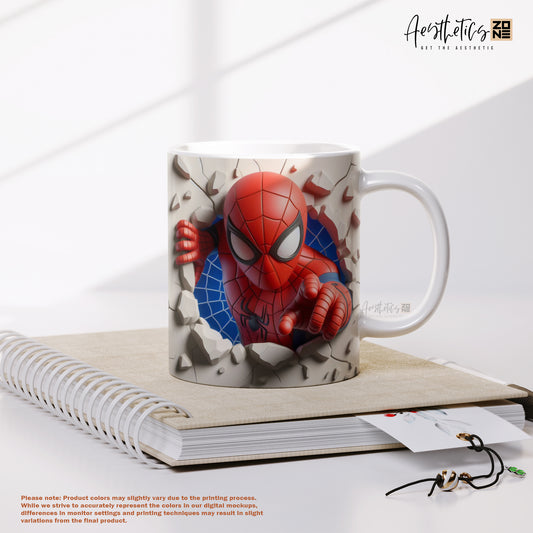 🕷️ Spiderman Mug – Swing Into Every Sip