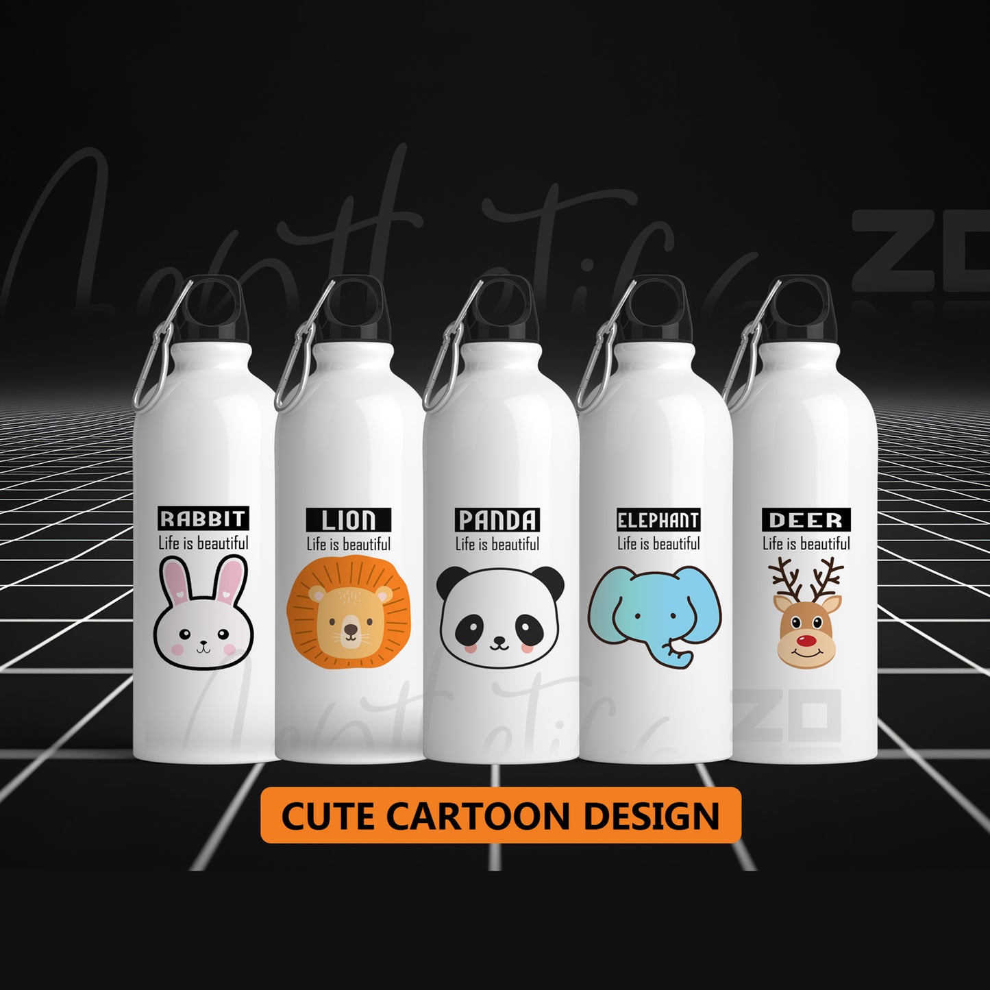 Stay Hydrated & Cute — Aluminum Water Bottle