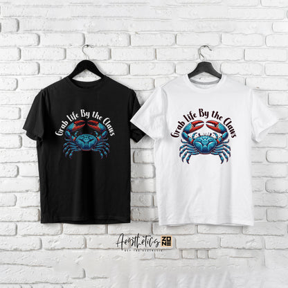 Grab Life by the Claws – Fun Crab Graphic Tee