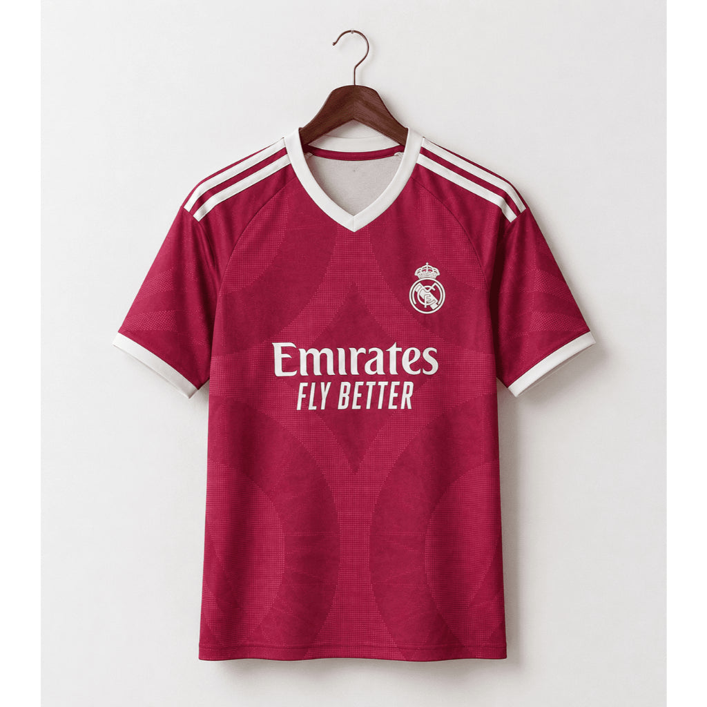 Burgundy red Real madrid 3rd kit  jersey 26/27 – A Class Player Edition Imported