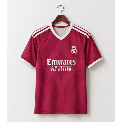 Burgundy red Real madrid 3rd kit  jersey 26/27 – A Class Player Edition Imported