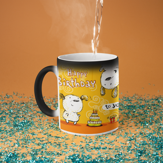 “Happy Birthday Surprise” Heat-Reveal Mug