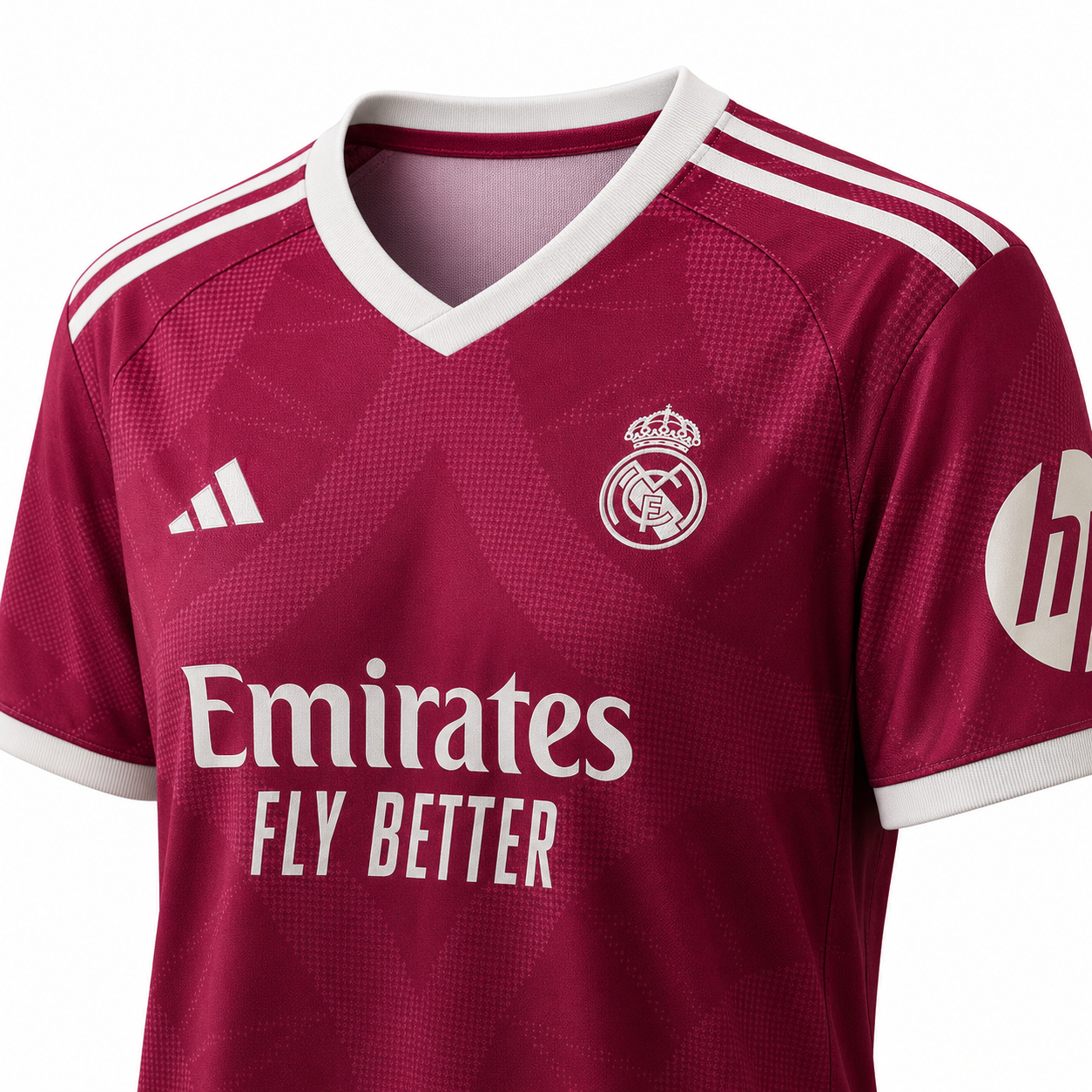 Burgundy red Real madrid 3rd kit  jersey 26/27 – A Class Player Edition Imported
